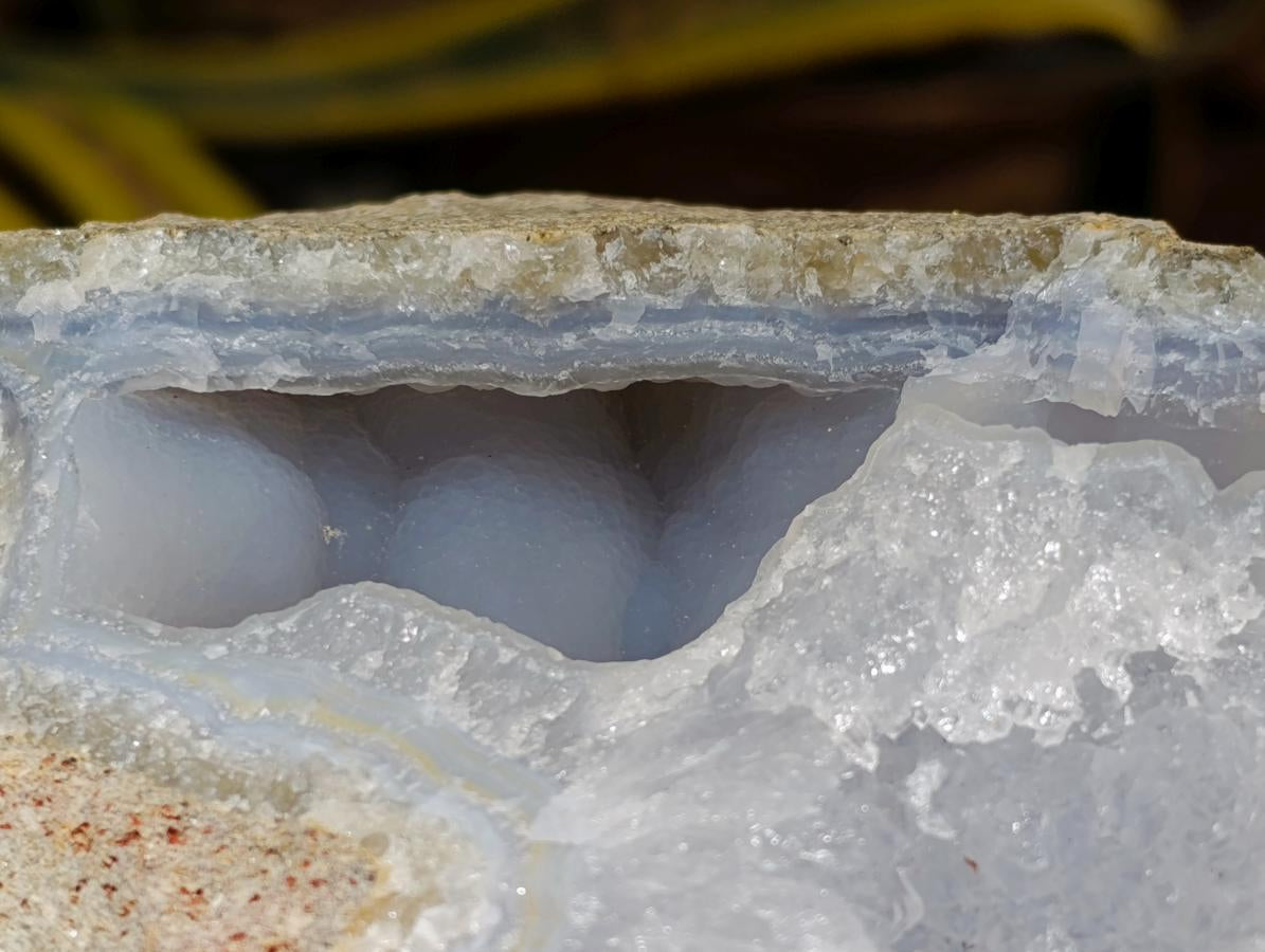 Natural Blue Lace Agate Geode Specimens x 3 From Nsanje, Malawi - Toprock Gemstones and Minerals 