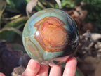 Polished Polychrome Jasper Spheres x 2 From NW Coast, Madagascar - Toprock Gemstones and Minerals 