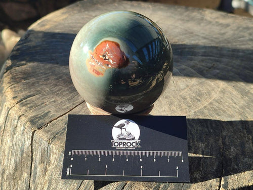 Polished Polychrome Jasper Spheres x 2 From NW Coast, Madagascar - Toprock Gemstones and Minerals 