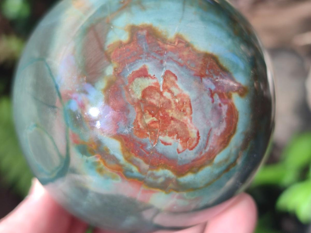 Polished Polychrome Jasper Spheres x 2 From NW Coast, Madagascar - Toprock Gemstones and Minerals 