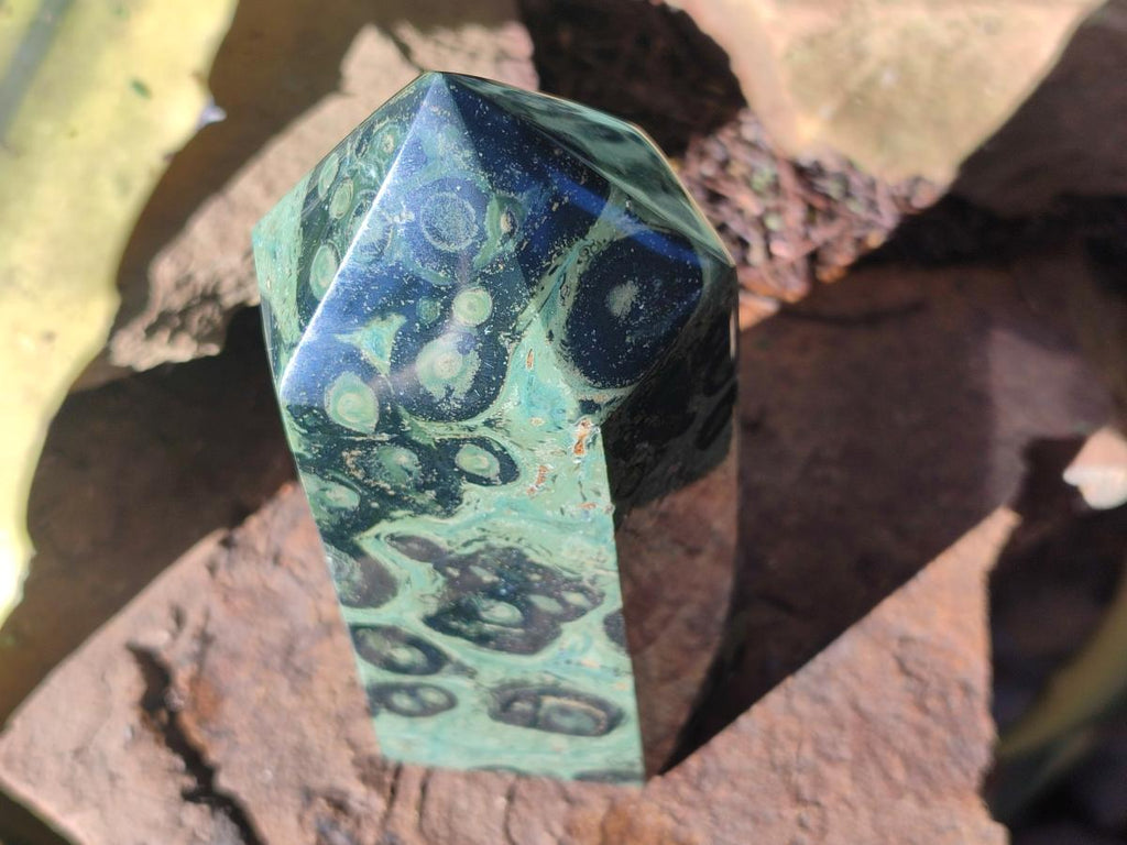 Polished Stromatolite Display Crystals x 3 From Katsepy, Madagascar - Toprock Gemstones and Minerals 