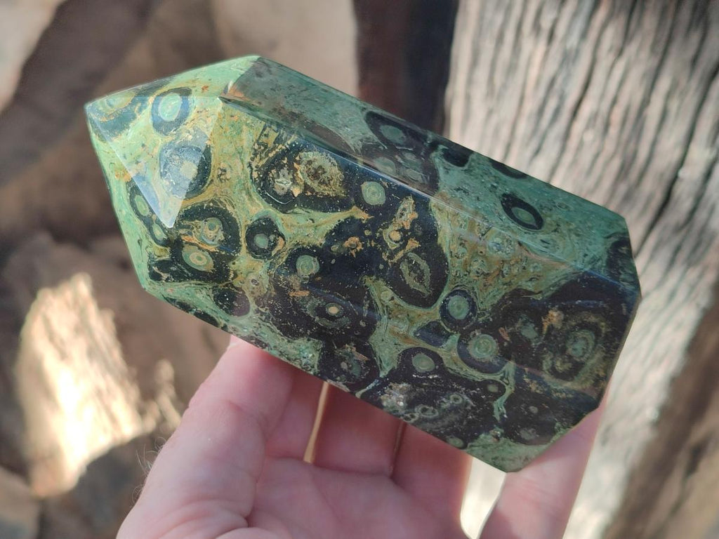 Polished Stromatolite Display Crystals x 3 From Katsepy, Madagascar - Toprock Gemstones and Minerals 