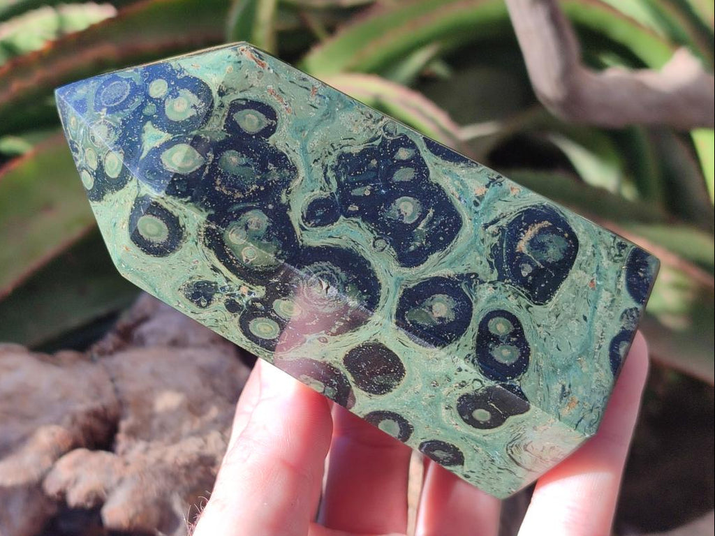 Polished Stromatolite Display Crystals x 3 From Katsepy, Madagascar - Toprock Gemstones and Minerals 