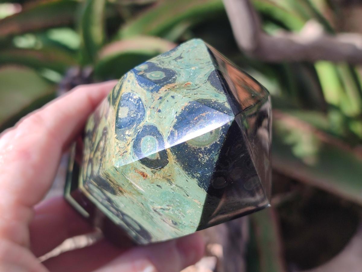 Polished Stromatolite Display Crystals x 3 From Katsepy, Madagascar - Toprock Gemstones and Minerals 