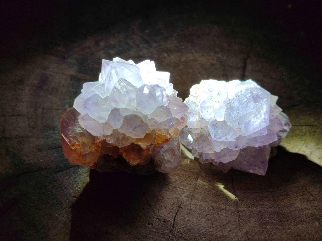 Natural Amethyst Spirit Quartz Clusters x 12 From Boekenhouthoek, South Africa - Toprock Gemstones and Minerals 