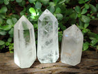 Polished Clear Quartz Dispaly Crystals x 3 From Madagascar - Toprock Gemstones and Minerals 