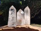 Polished Clear Quartz Dispaly Crystals x 3 From Madagascar - Toprock Gemstones and Minerals 