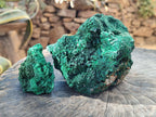 Natural Silky Malachite Specimens x 3 From Kasompe, Congo - Toprock Gemstones and Minerals 