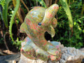 Polished Large Unakite Dolphin Carving x 1 From Messina, South Africa - Toprock Gemstones and Minerals 
