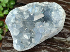 Natural Blue Celestite Geode Cluster Specimens x 2 From Sakoany, Madagascar - Toprock Gemstones and Minerals 