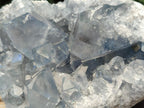 Natural Blue Celestite Geode Cluster Specimens x 2 From Sakoany, Madagascar - Toprock Gemstones and Minerals 