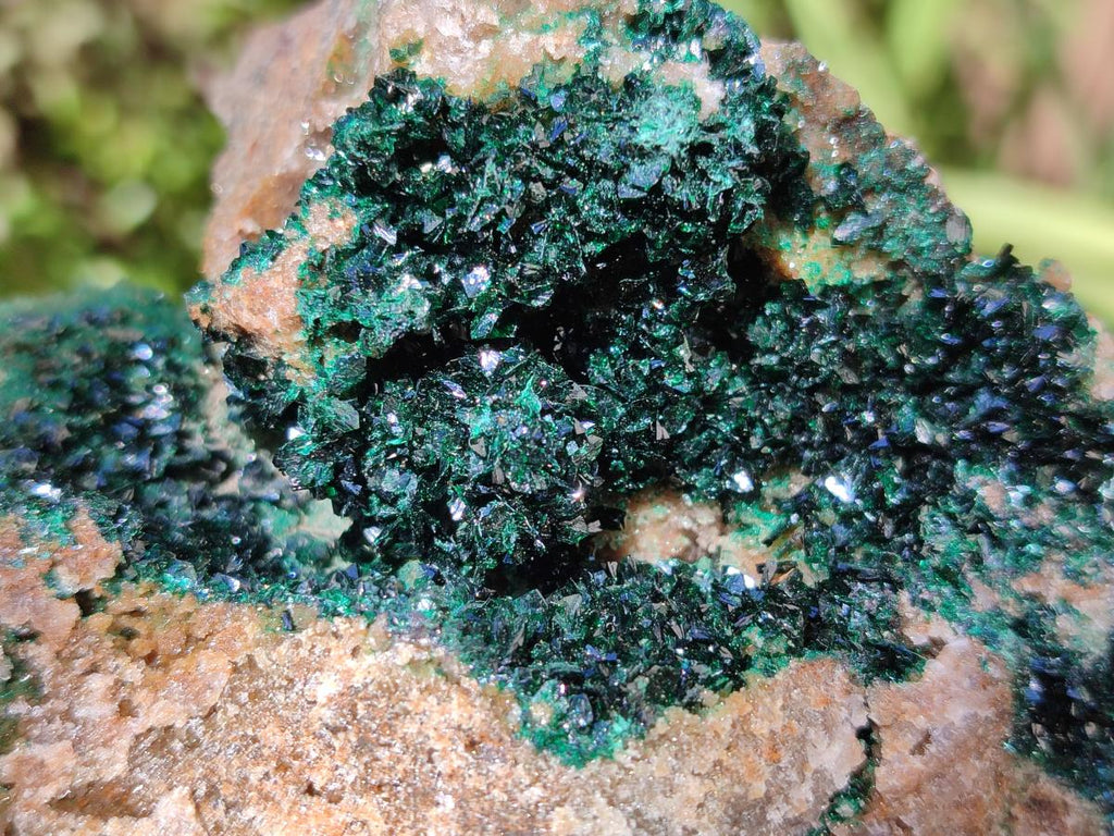 Natural Crystalline Malachite Specimens x 2 From Tenke Fungurume, Congo - Toprock Gemstones and Minerals 