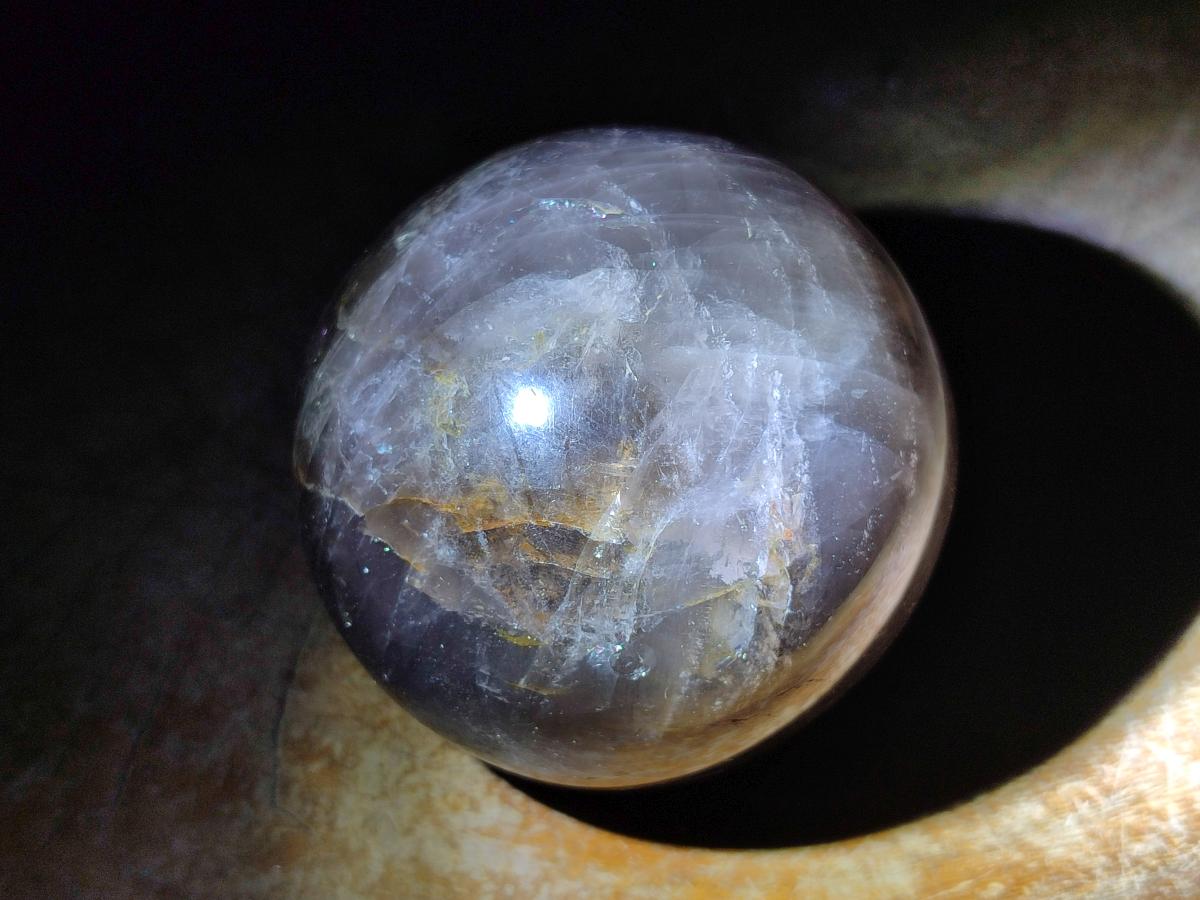 Polished Smokey Window Quartz Spheres x 2 From Madagascar - Toprock Gemstones and Minerals 