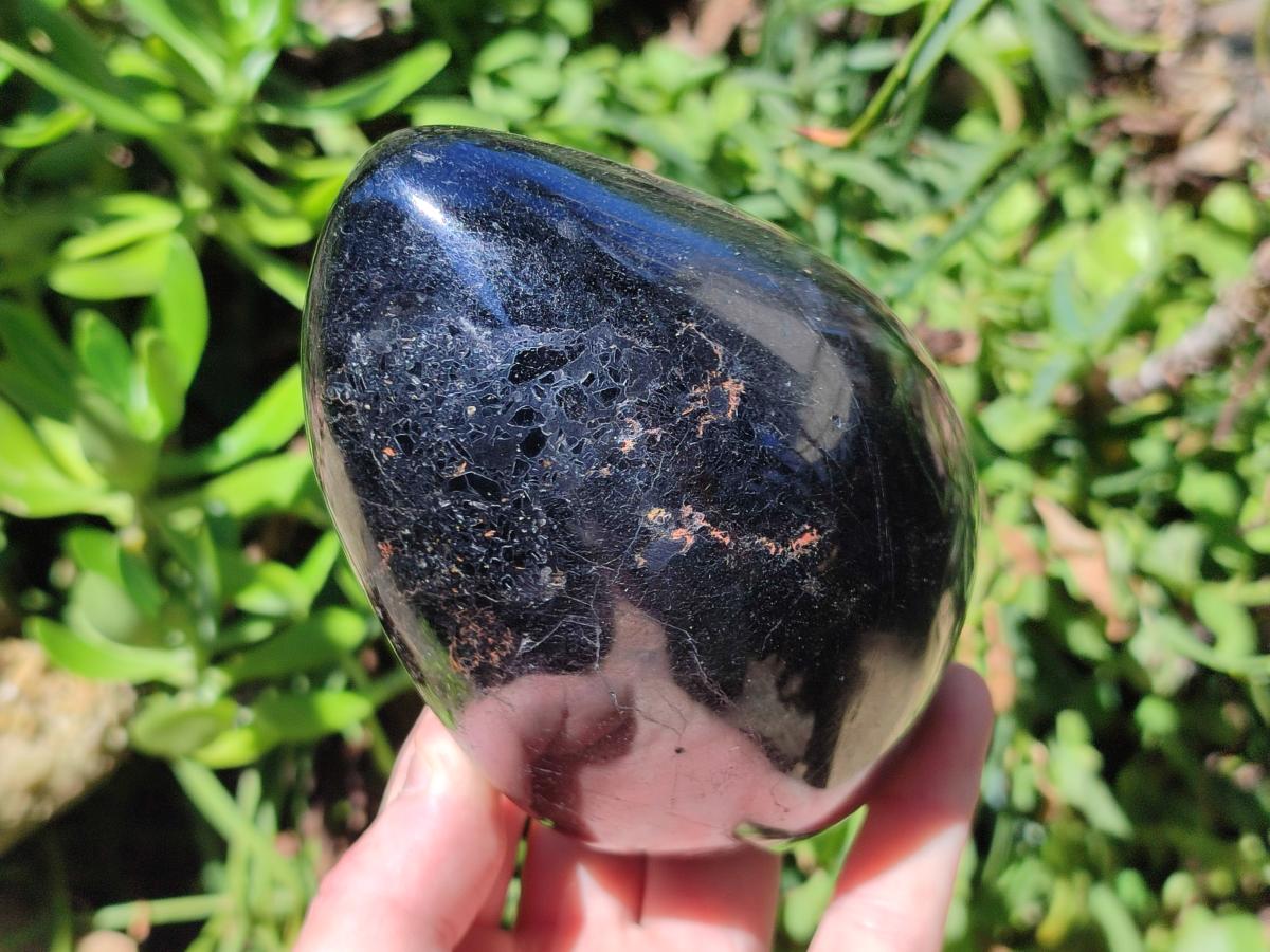 Polished Large Black Tourmaline Standing Free Form x 1 From Madagascar - Toprock Gemstones and Minerals 