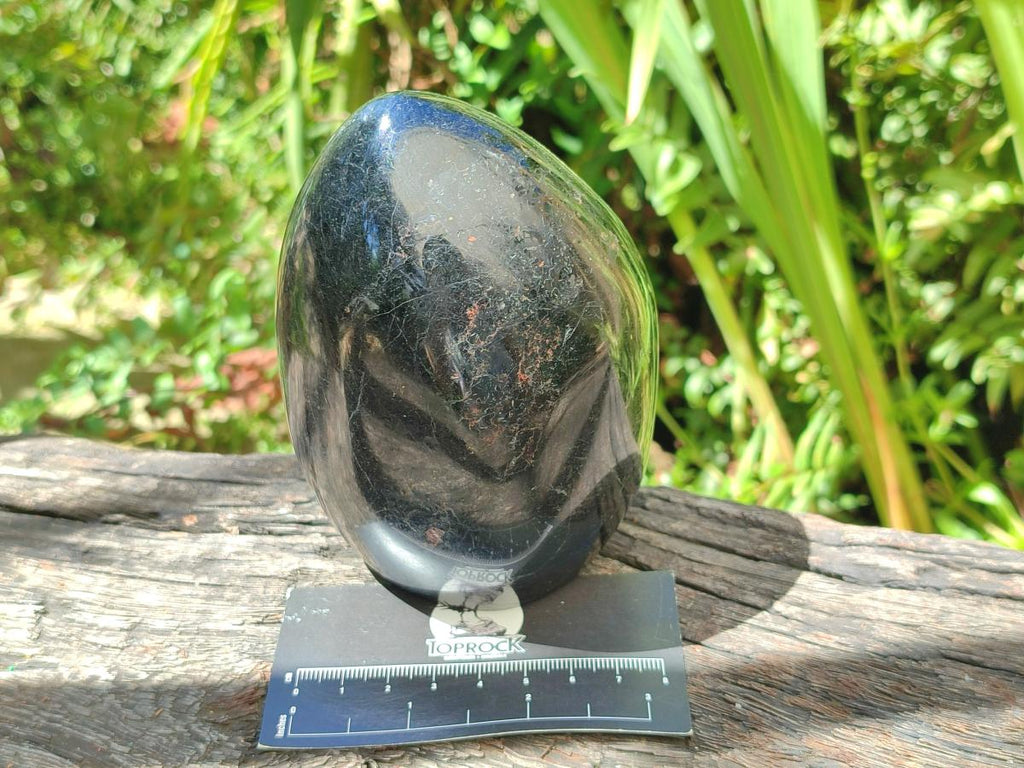 Polished Large Black Tourmaline Standing Free Form x 1 From Madagascar - Toprock Gemstones and Minerals 