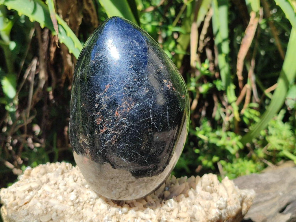 Polished Large Black Tourmaline Standing Free Form x 1 From Madagascar - Toprock Gemstones and Minerals 