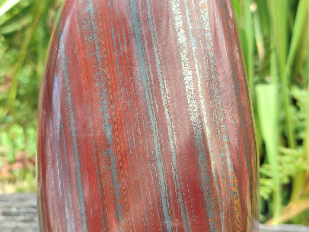 Polished XL Banded Tiger Iron Standing Free Form x 1 From South Africa - Toprock Gemstones and Minerals 