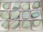 Polished Amazonite Standing Free Forms x 12 From Zimbabwe - Toprock Gemstones and Minerals 