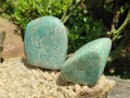 Polished Amazonite Standing Free Forms x 12 From Zimbabwe - Toprock Gemstones and Minerals 