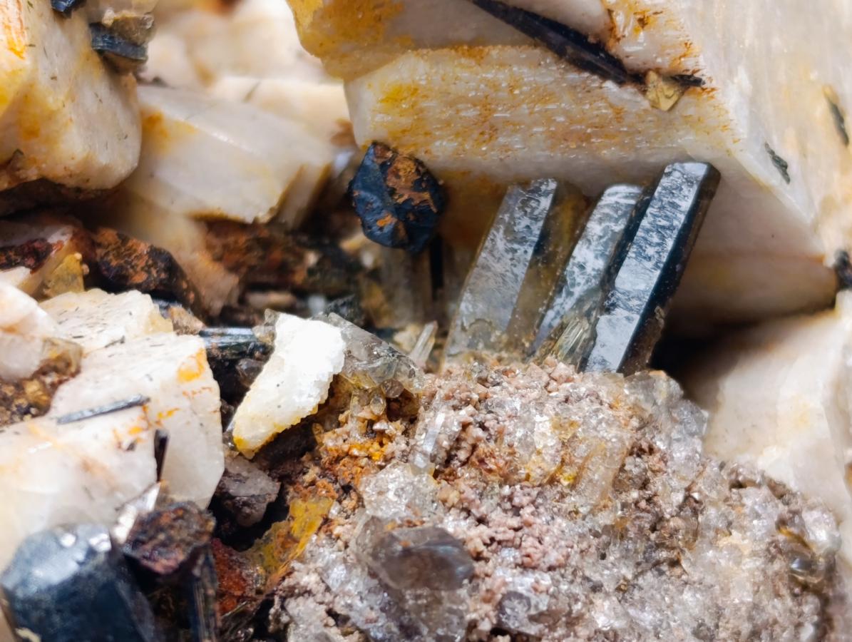 Natural Large Feldspar with Aegirine Crystal x 1 From Zomba, Malawi