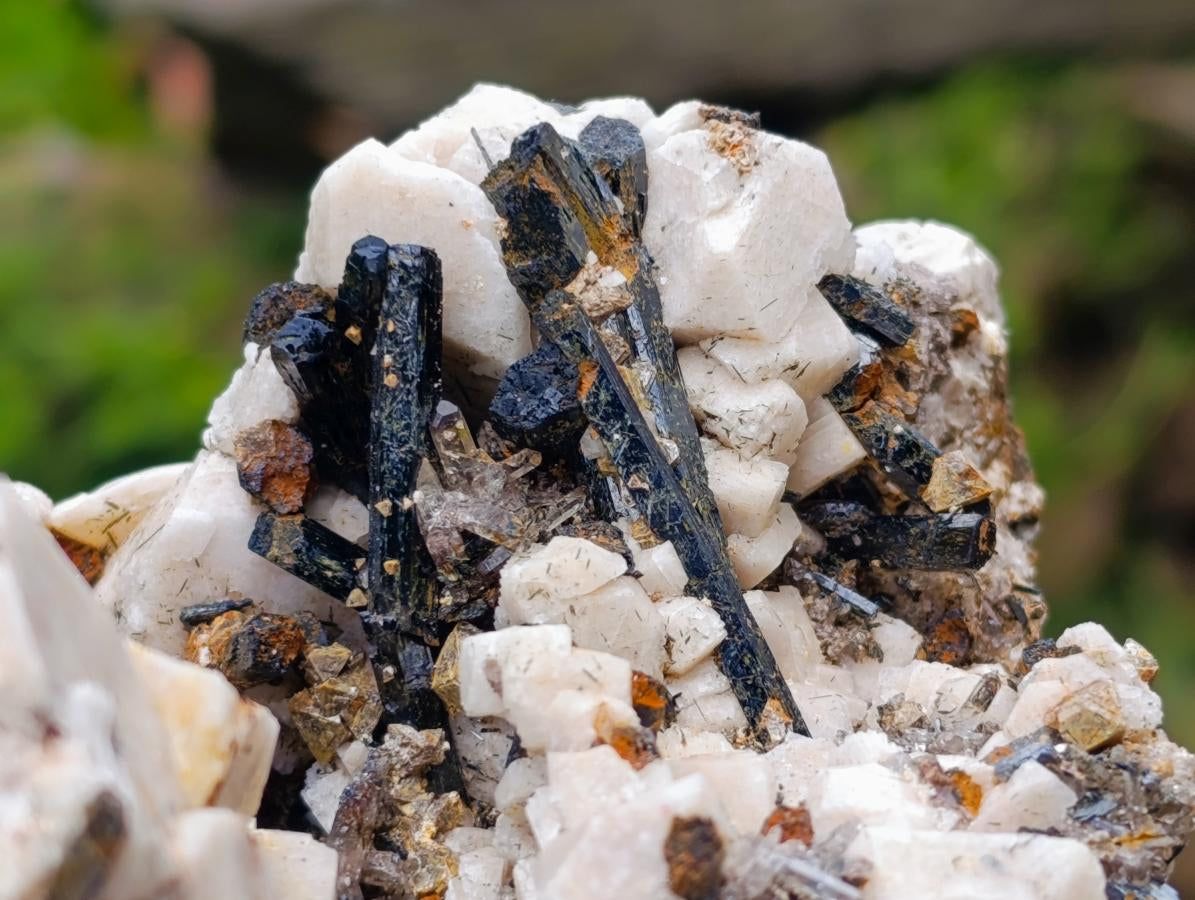 Natural Large Feldspar with Aegirine Crystal x 1 From Zomba, Malawi