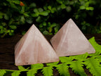 Polished Gemmy Rose Quartz Pyramids x 4 From Madagascar - Toprock Gemstones and Minerals 
