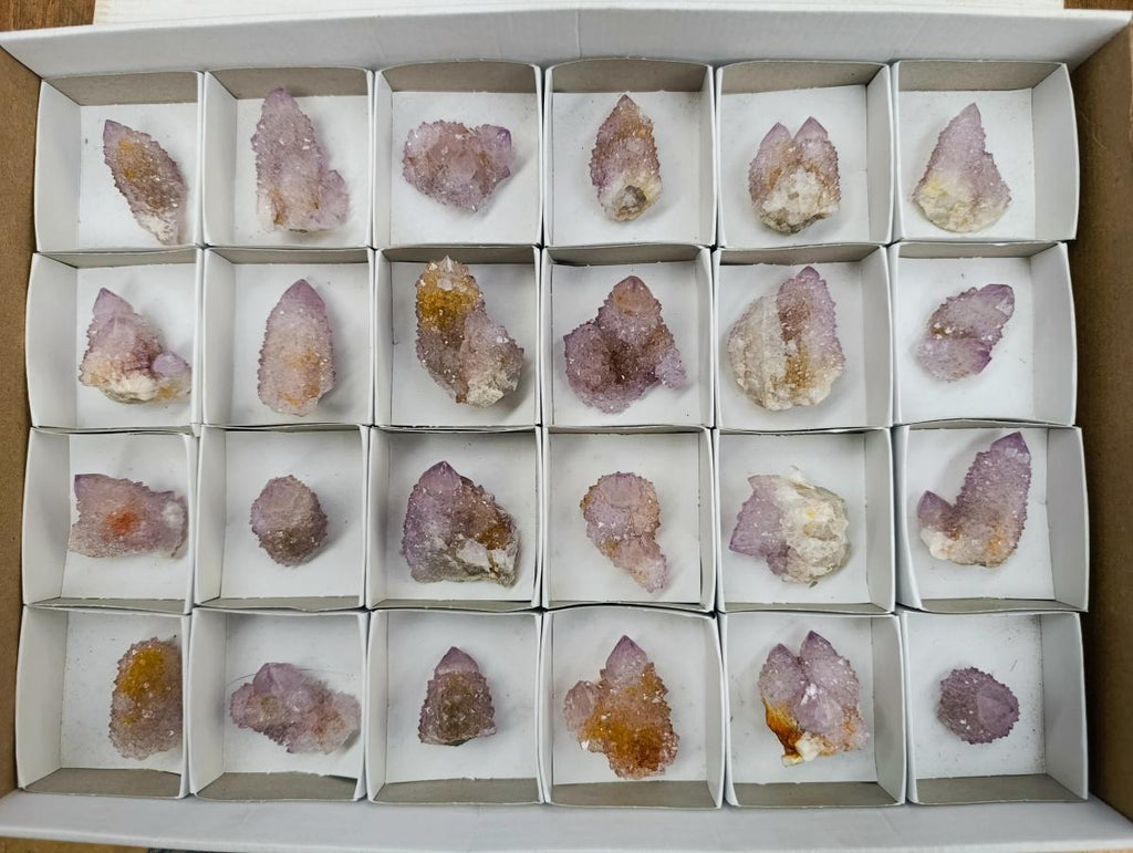 Natural Amethyst Spirit Crystals and Clusters x 24 From Boekenhouthoek, South Africa - Toprock Gemstones and Minerals 