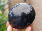 Polished Black Basalt Galets x 12 From Madagascar - Toprock Gemstones and Minerals 