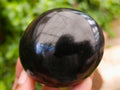 Polished Black Basalt Galets x 12 From Madagascar - Toprock Gemstones and Minerals 