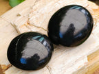 Polished Black Basalt Galets x 12 From Madagascar - Toprock Gemstones and Minerals 