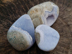 Polished Blue Lace Agate Mixed Free Forms x 6 From Nsanje, Malawi - Toprock Gemstones and Minerals 