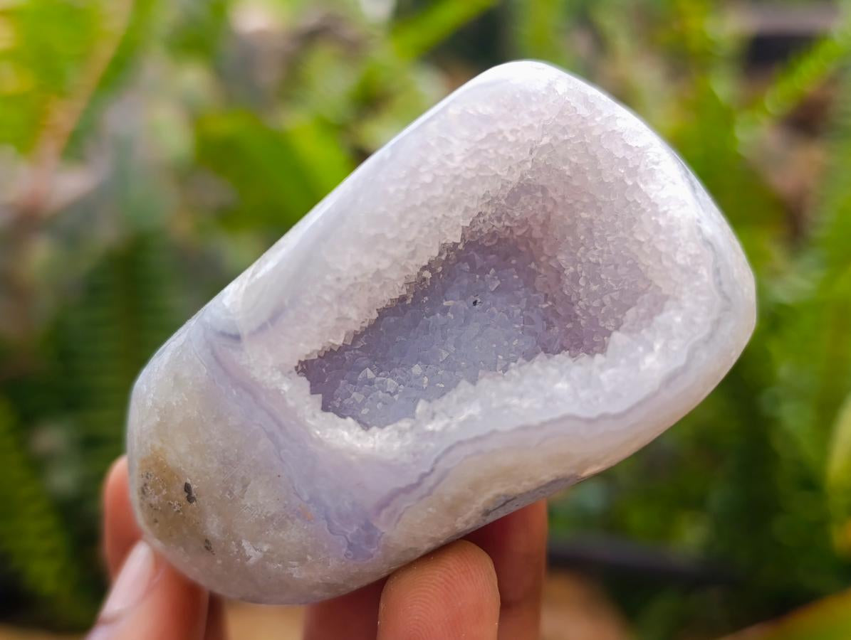 Polished Blue Lace Agate Mixed Free Forms x 6 From Nsanje, Malawi - Toprock Gemstones and Minerals 