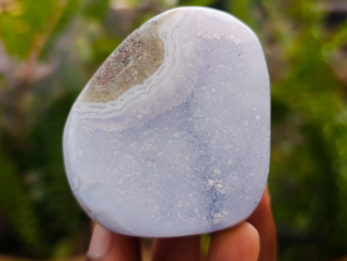 Polished Blue Lace Agate Mixed Free Forms x 6 From Nsanje, Malawi - Toprock Gemstones and Minerals 