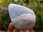 Polished Blue Lace Agate Mixed Free Forms x 6 From Nsanje, Malawi - Toprock Gemstones and Minerals 