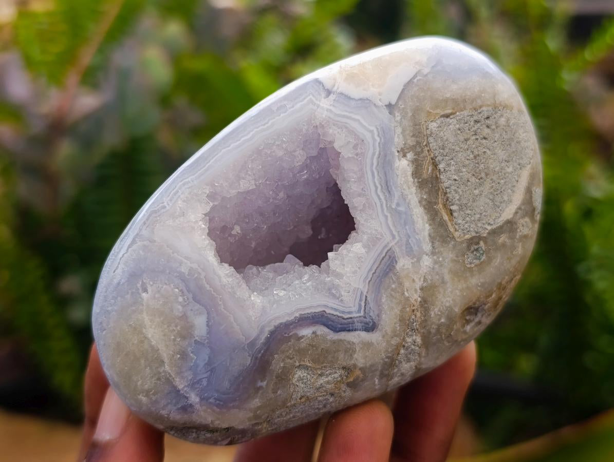 Polished Blue Lace Agate Mixed Free Forms x 6 From Nsanje, Malawi - Toprock Gemstones and Minerals 