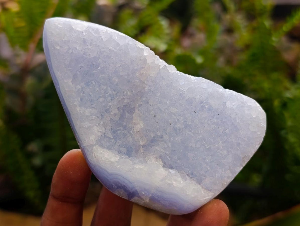 Polished Blue Lace Agate Mixed Free Forms x 6 From Nsanje, Malawi - Toprock Gemstones and Minerals 