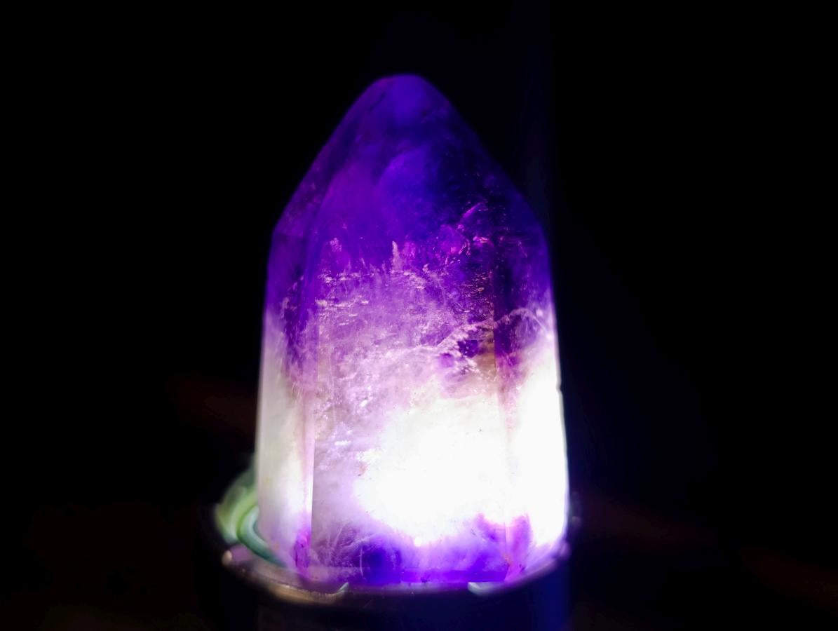 Polished Smokey Amethyst Window Crystals x 7 From Akansobe, Madagascar - Toprock Gemstones and Minerals 