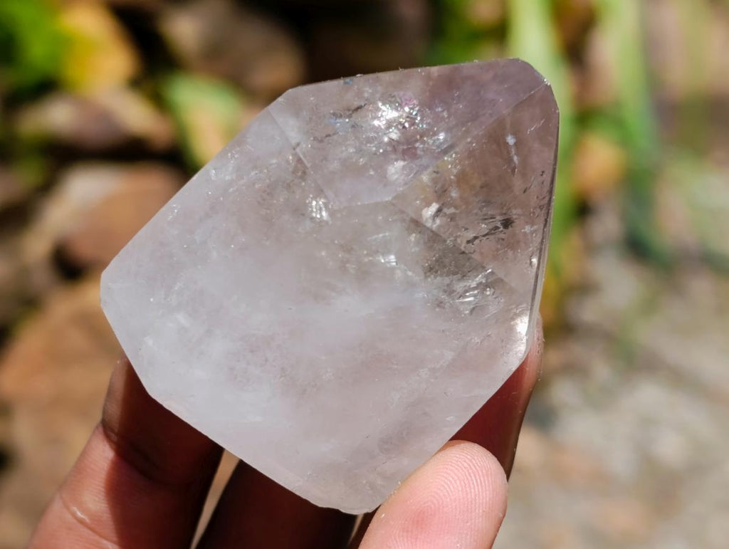 Polished Smokey Amethyst Window Crystals x 7 From Akansobe, Madagascar - Toprock Gemstones and Minerals 