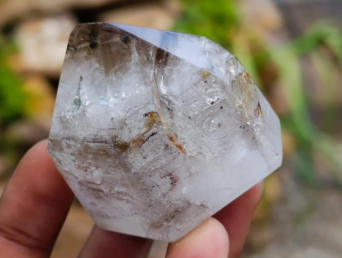 Polished Smokey Amethyst Window Crystals x 7 From Akansobe, Madagascar - Toprock Gemstones and Minerals 