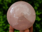 Polished Gemmy Star Rose Quartz Spheres x 4 From Madagascar