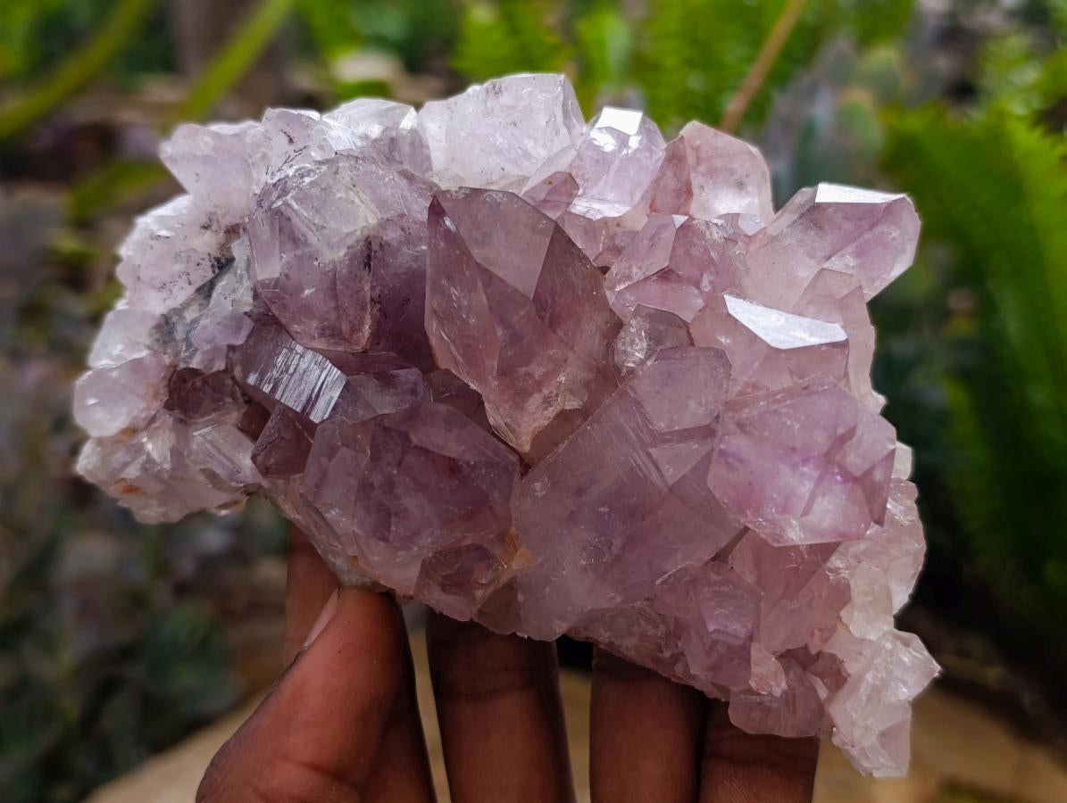Natural Jacaranda Amethyst Clusters x 4 From Mumbwa, Zambia