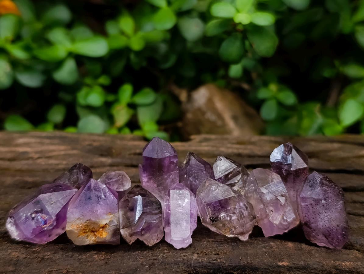 Natural Smokey Chiredzi Amethyst Single Jewellery Crystals x 70 From Chiredzi, Zimbabwe - Toprock Gemstones and Minerals 
