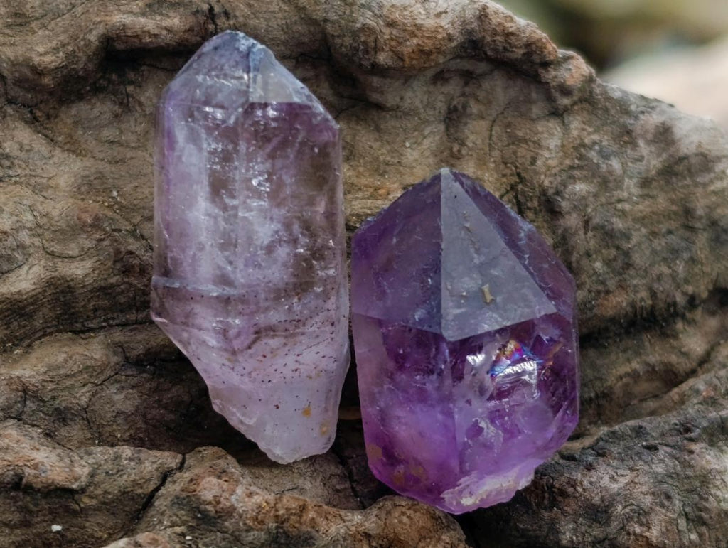 Natural Smokey Chiredzi Amethyst Single Jewellery Crystals x 70 From Chiredzi, Zimbabwe - Toprock Gemstones and Minerals 