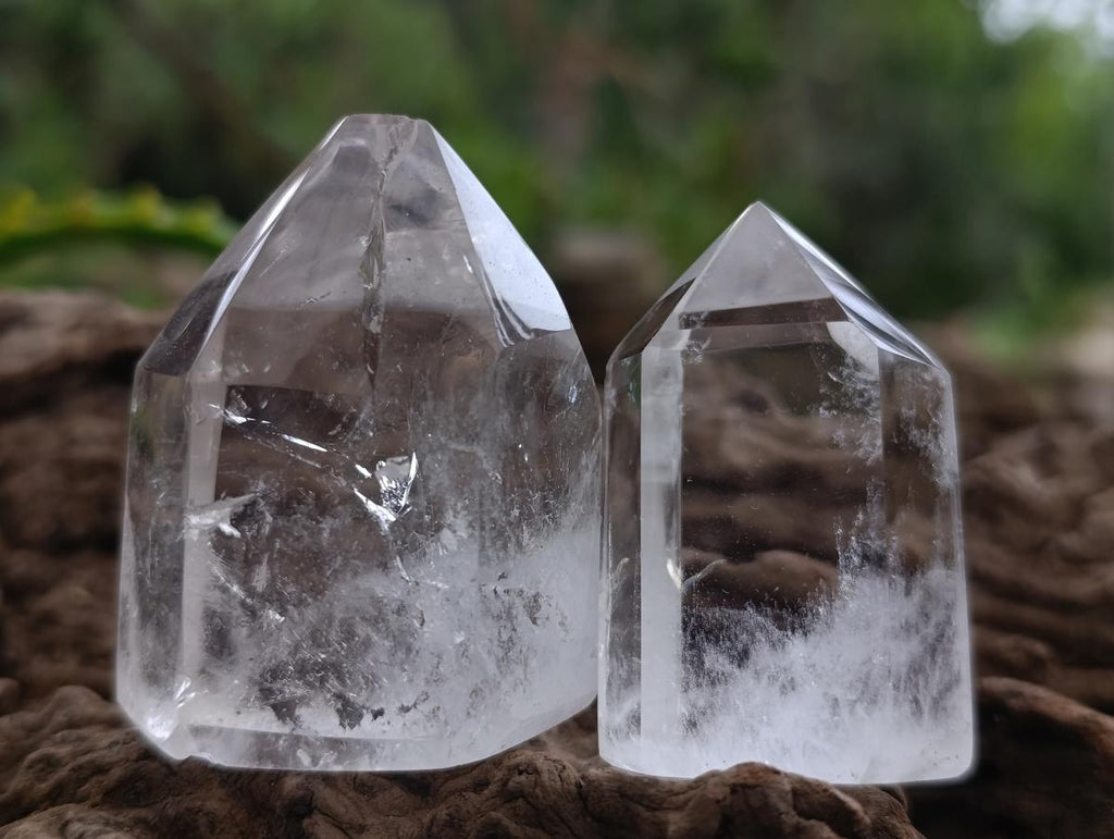 Polished Clear Quartz Crystal Points x 24 From Madagascar - Toprock Gemstones and Minerals 