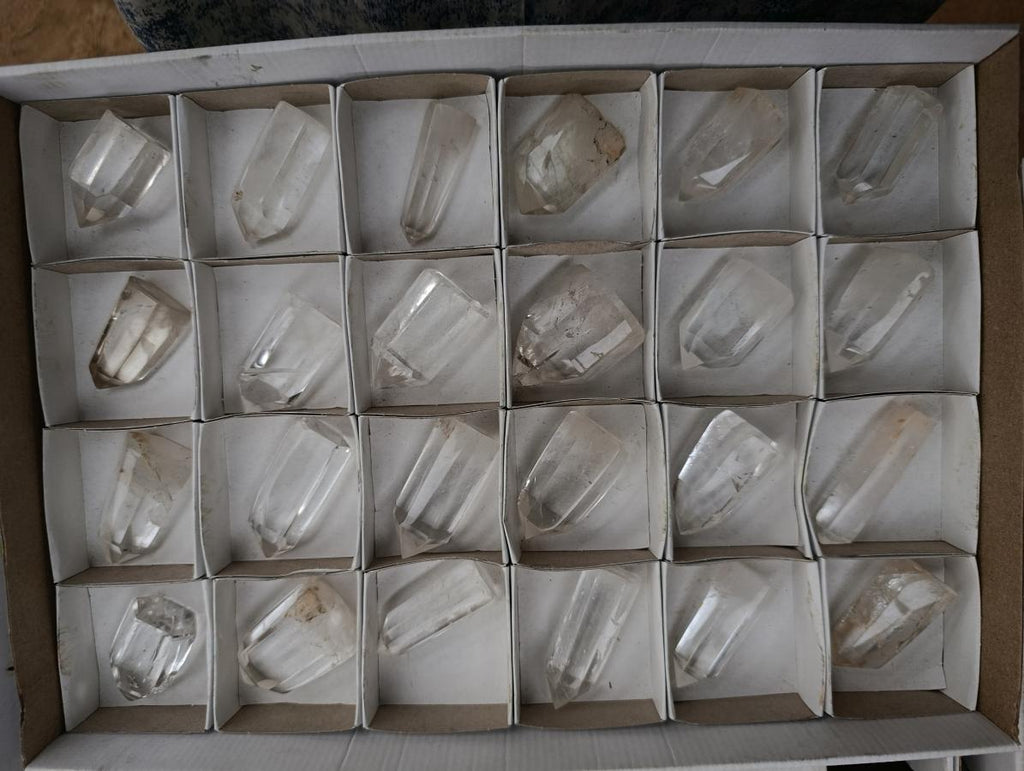 Polished Clear Quartz Crystal Points x 24 From Madagascar - Toprock Gemstones and Minerals 
