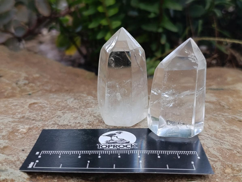 Polished Clear Quartz Crystal Points x 24 From Madagascar - Toprock Gemstones and Minerals 