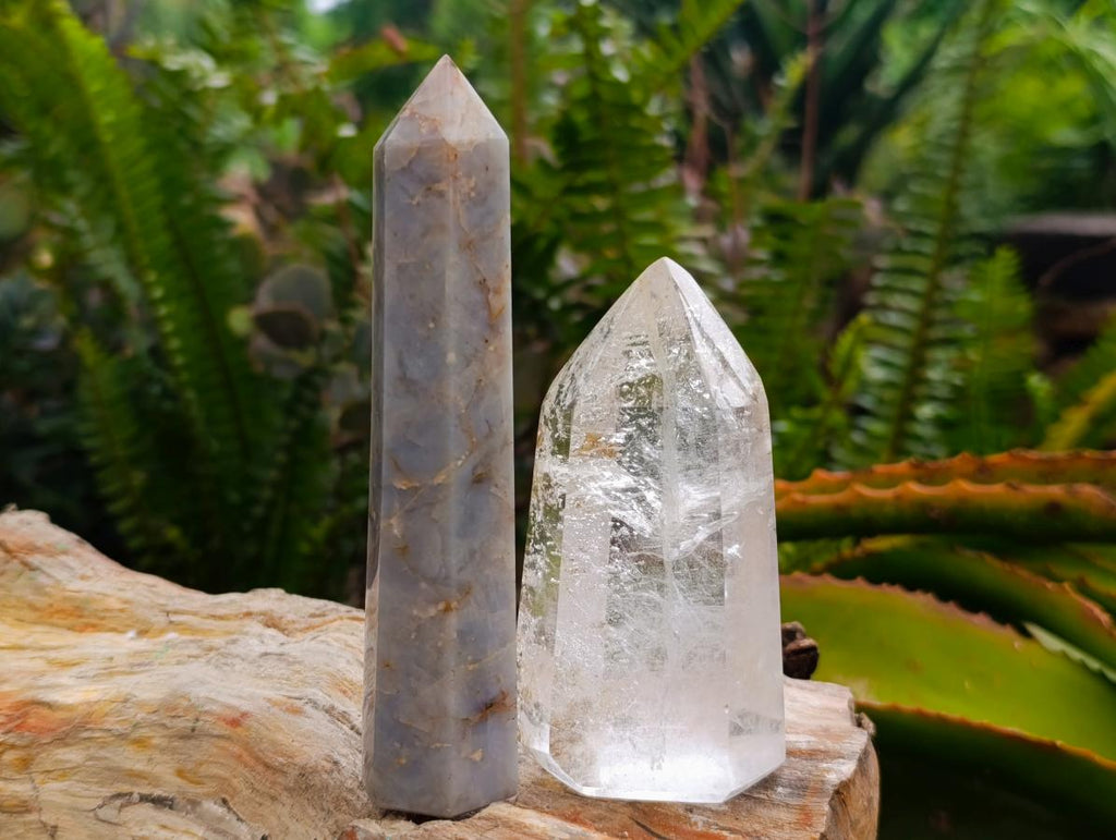 Polished Multi Minerals x 6 From Madagascar - Toprock Gemstones and Minerals 