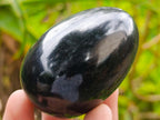 Polished Black Basalt Eggs x 12 From Madagascar - Toprock Gemstones and Minerals 