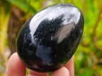 Polished Black Basalt Eggs x 12 From Madagascar - Toprock Gemstones and Minerals 