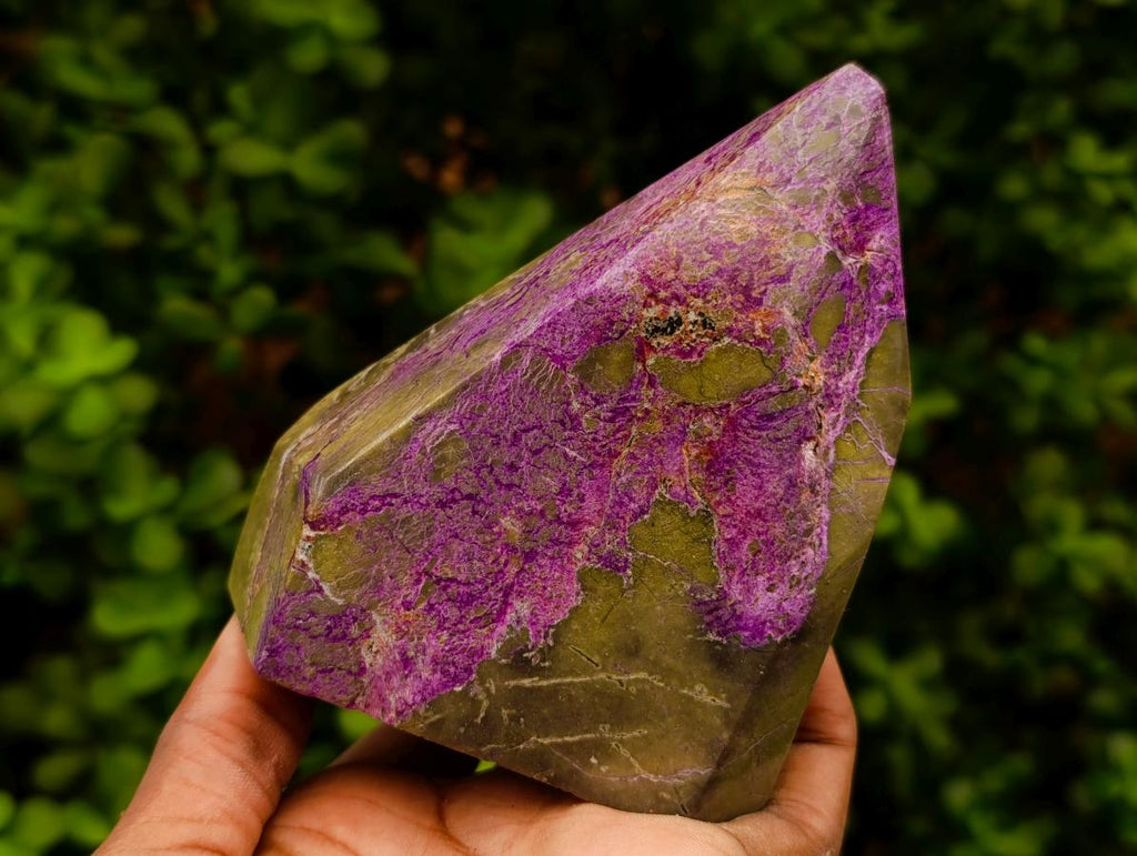 Polished Stichtite Display Crystals x 2 From Barberton, South Africa - Toprock Gemstones and Minerals 
